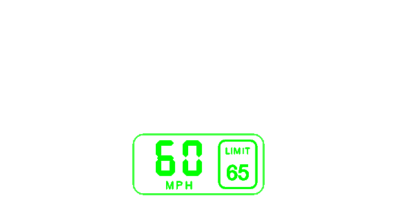 Speed only on an open road: 60 mph beside a 65 limit, nothing else.